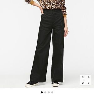Jcrew Frankie Wide leg pant in stretch twill